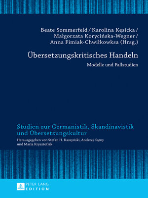 cover image of Übersetzungskritisches Handeln